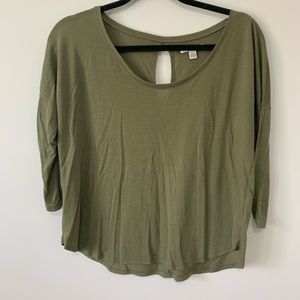 American Eagle Olive Soft Sweater Top
